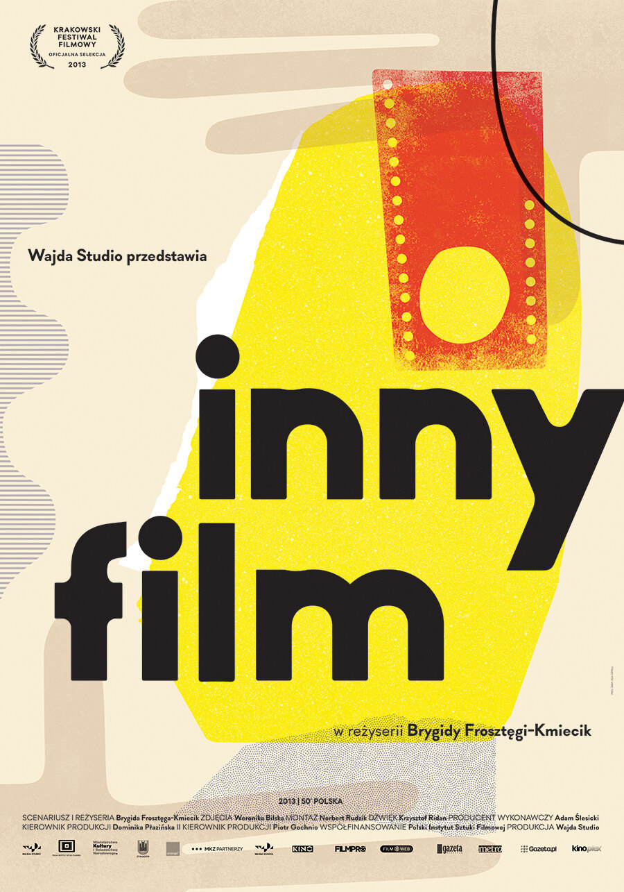 Plakat dokumentu Inny film — reż. Brygida Frosztęga-Kmiecik, Studio Wajda